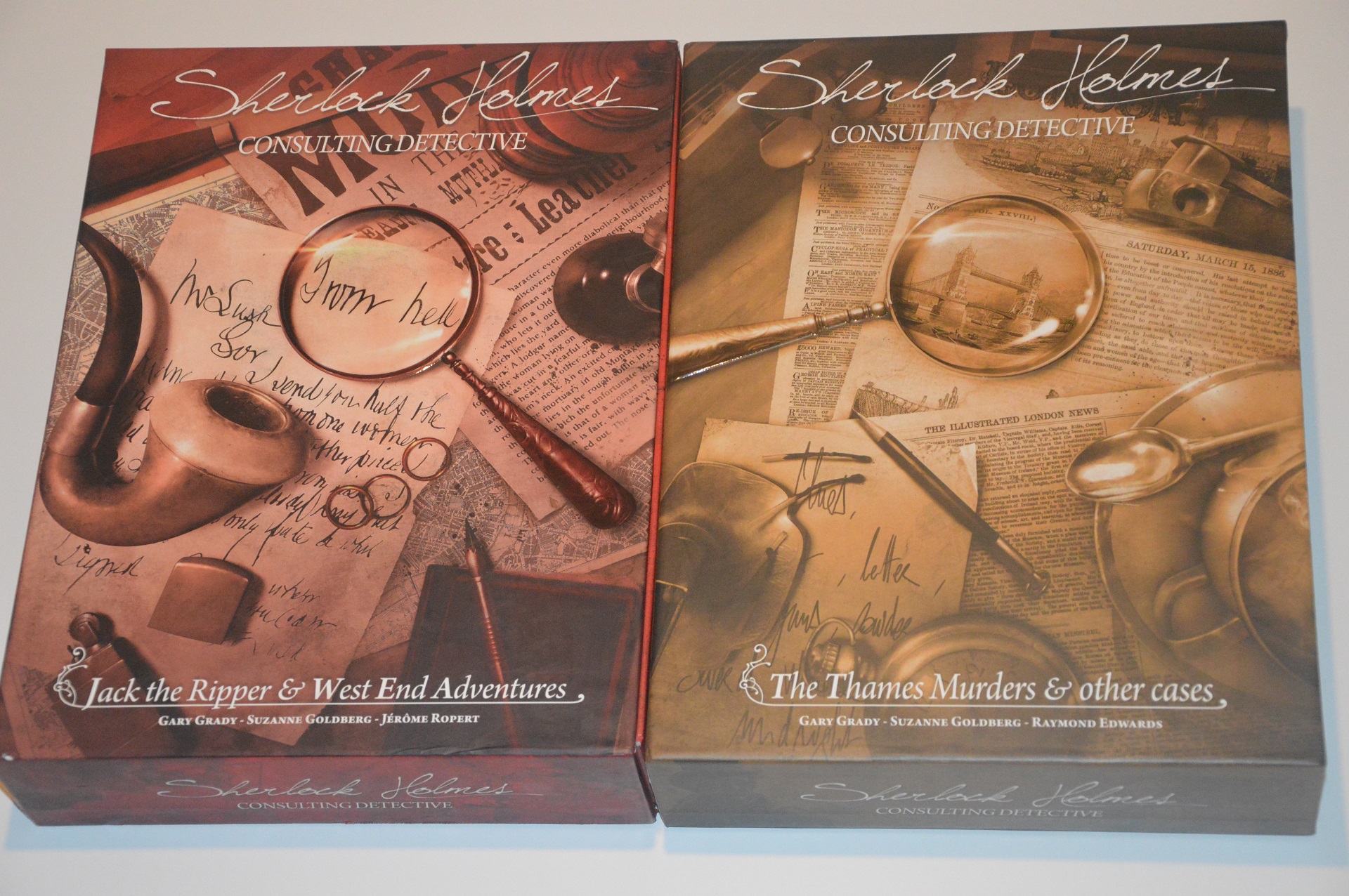 Sherlock Holmes Consulting Detective Thames Murders Jack the Ripper boxes