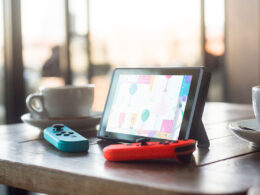 nintendo switch table top mode koffie