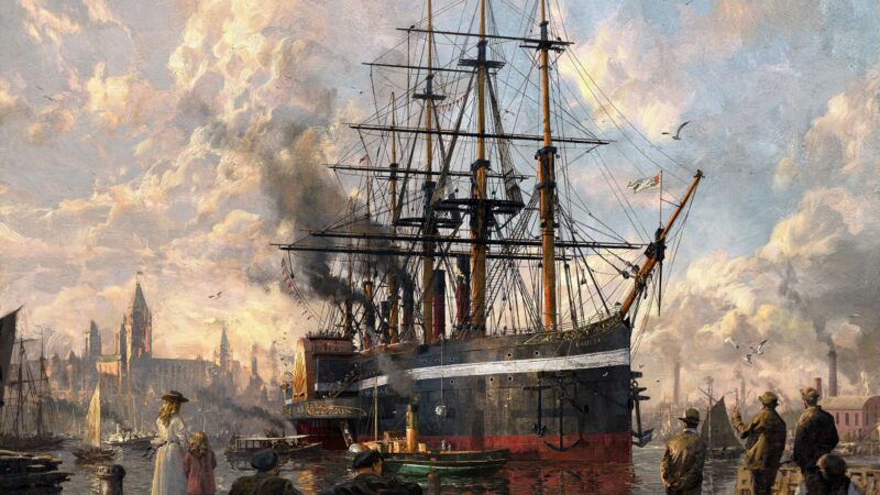 anno 1800 ship schilderij