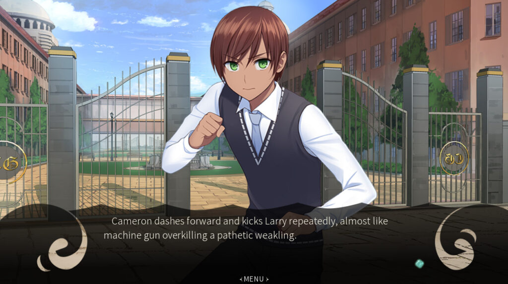 Een screenshot van Cameron in Aquadine
