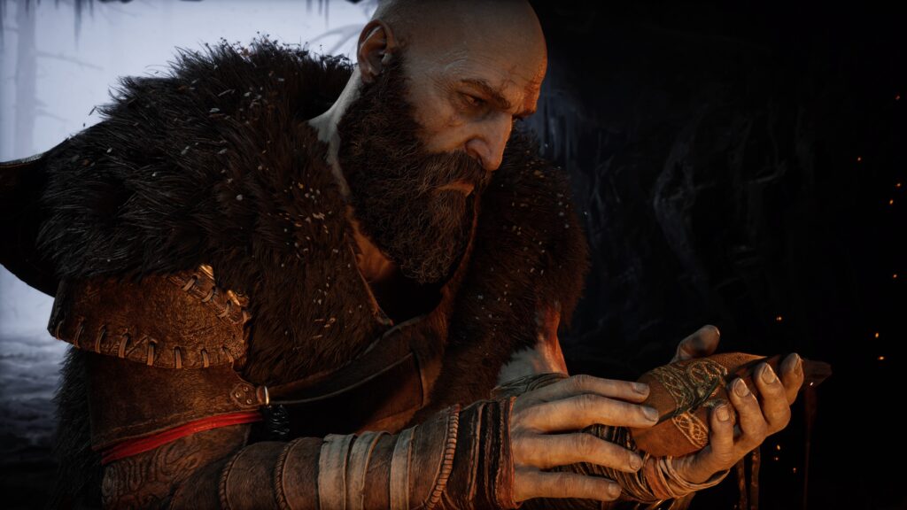 Kratos is warmer in God of War Ragnarök.