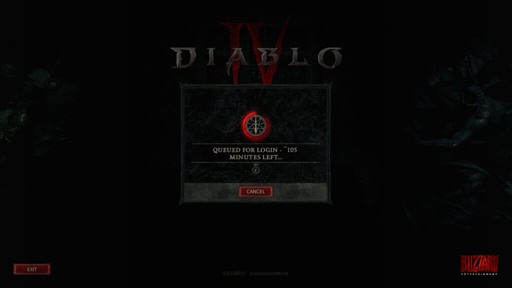 Diablo IV queue