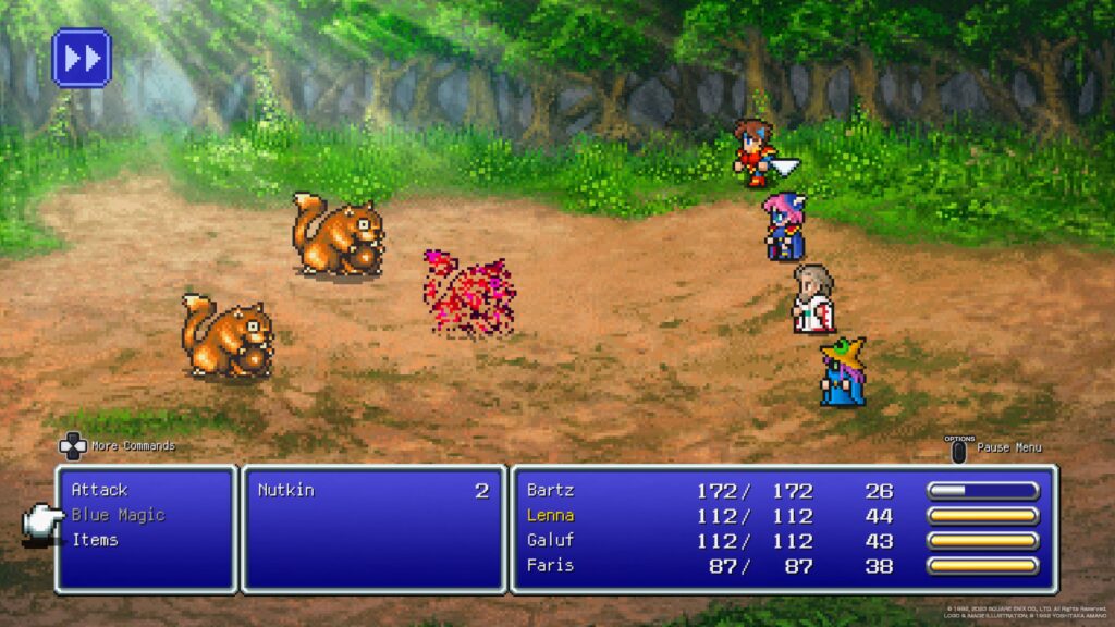 Final Fantasy Pixel Remaster series FFV Battle
