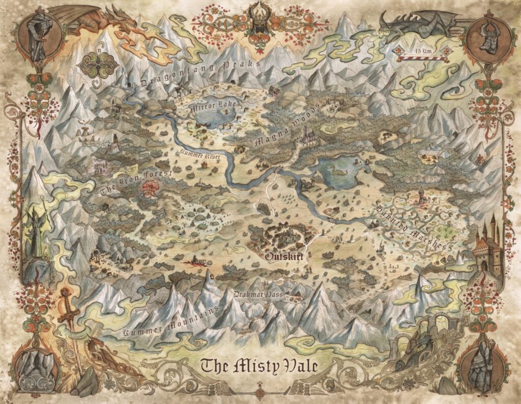 Dragonbane misty vale map