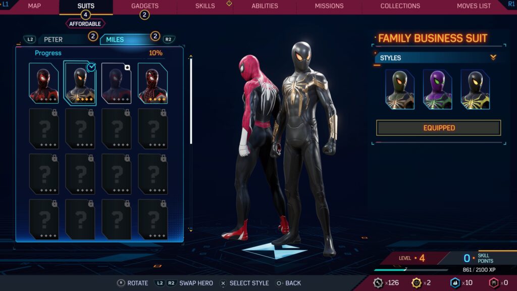 Marvel's Spider-Man 2 suits