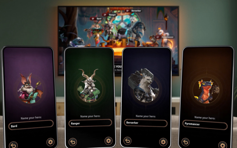Voorbeeld van Sunderfolk met companion app