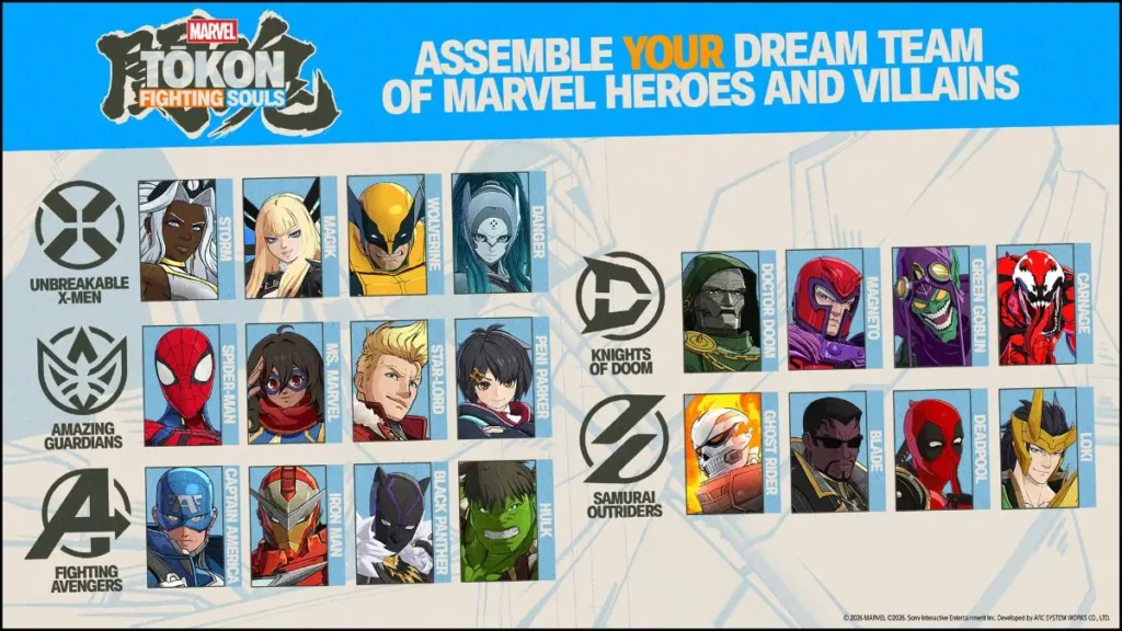 character roster