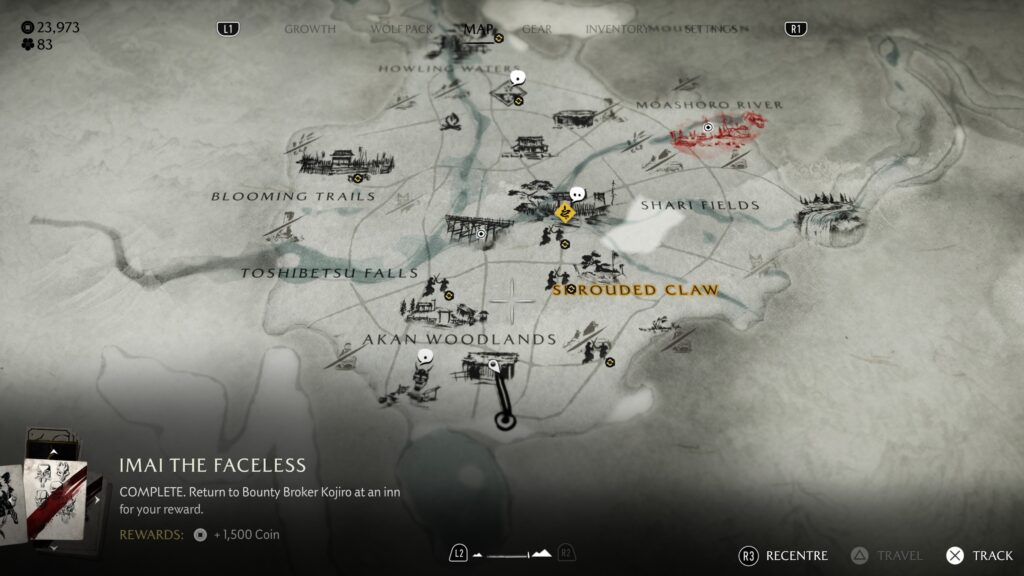 Ghost of Yōtei: Complete Edition map